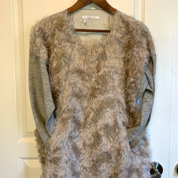 Derek Lam / 10 Crosby - faux mohair sweater with kangaroo pocket - Picture 3 of 9
